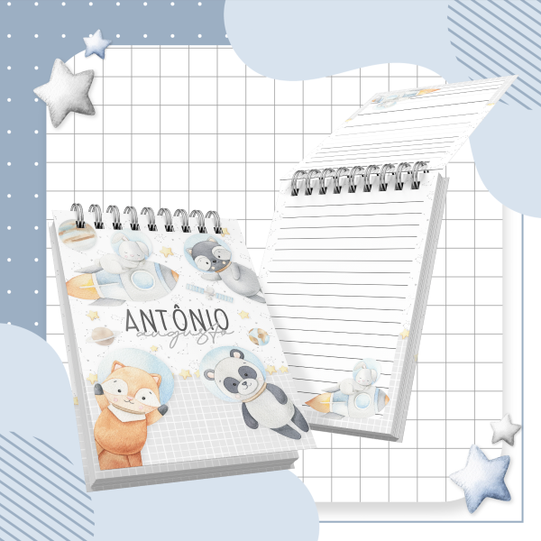 Bloco de Animais Aquarela