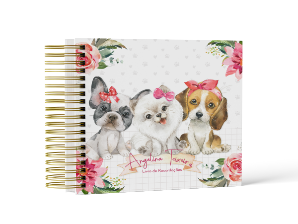 Livro de Recordações Cachorro Menina