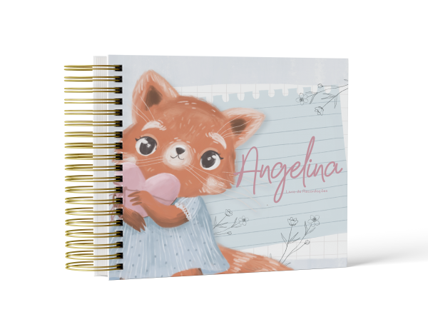 Livro de Recordações Raposinha Aquarela