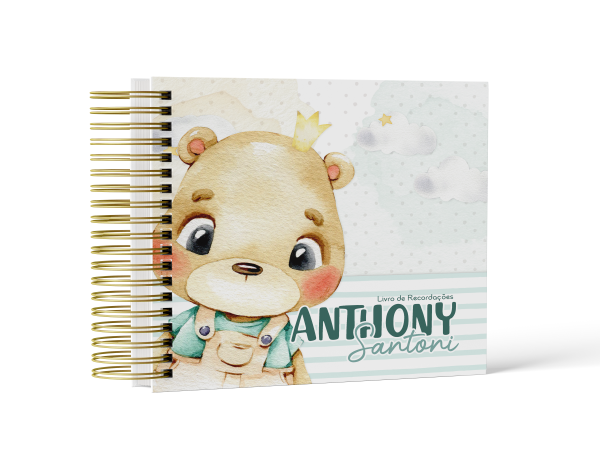 Livro de Recordações Urso Príncipe